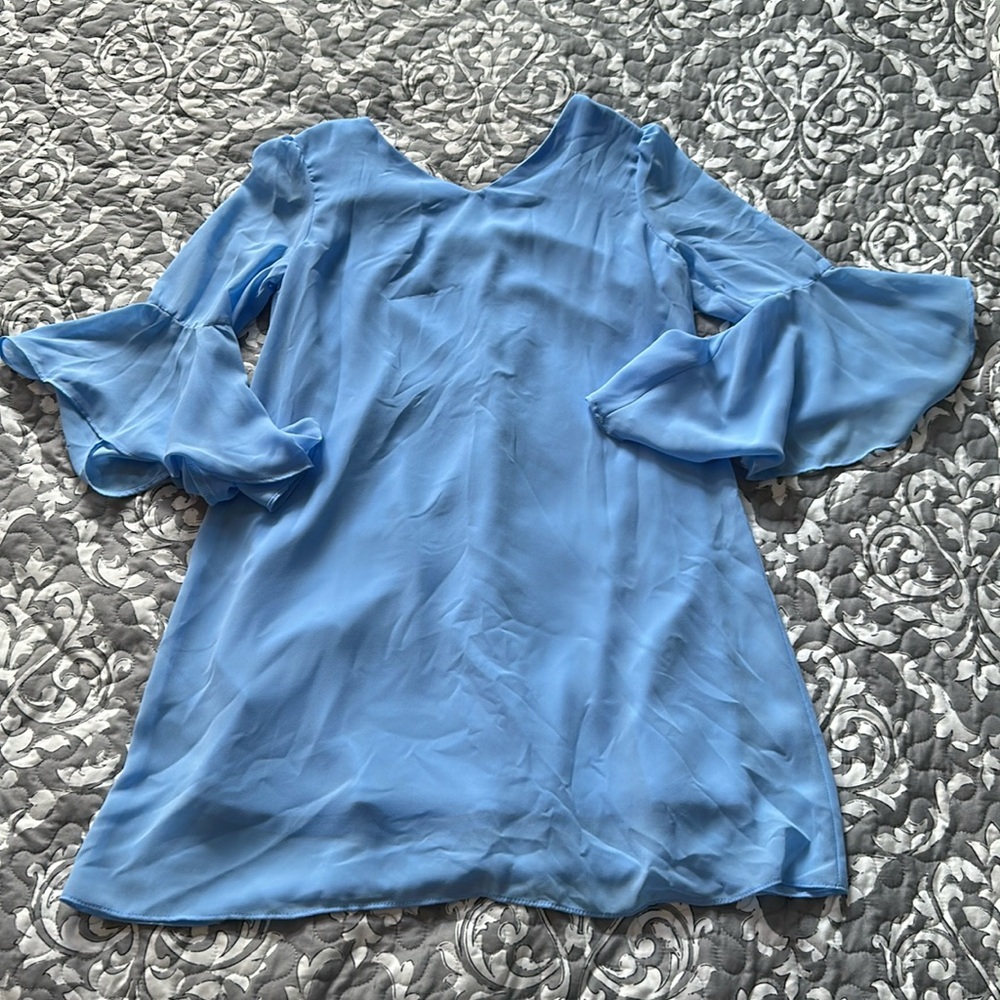 Youth Girls size 12 Iz Byers periwinkle blue dress
